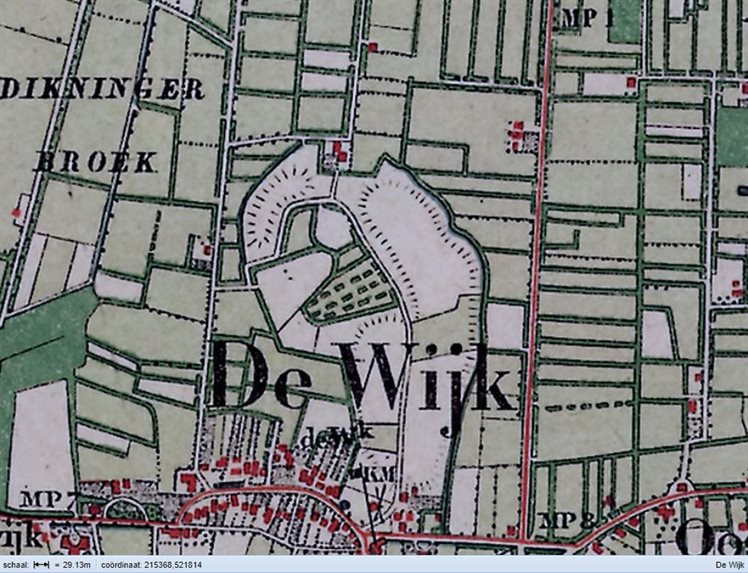 Topografie in 1900 (bron: hisgis.nl)