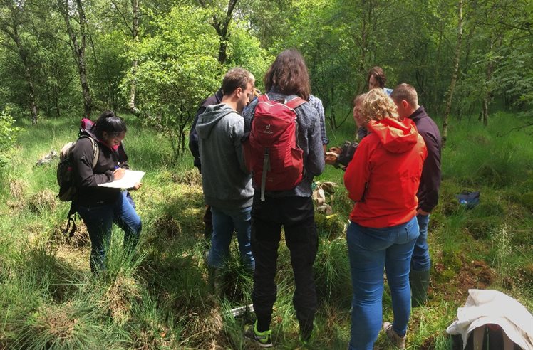 Eerste bezoek aan het Witteveen met de studenten van de Summerschool (foto: A. Verbers)